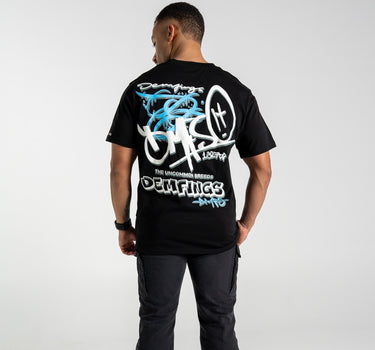 DMF GRAFF "BLK / BLUE" T-SHIRT