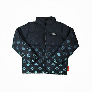 Monogram Puffer Jacket "Blue Fade"