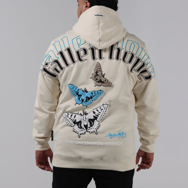 Fallen Butterfly "Beige / Blue" Hoodie