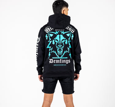 Uncommon Wolf "Teal/BLK" Hoodie