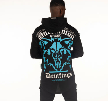 Uncommon Wolf - Blue/BLK Longsleeve H-T