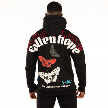 Fallen Butterfly - Hoodie RED/BLK