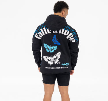 Fallen Butterfly "BLK / Blue" Hoodie