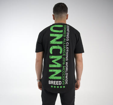 S-SPINE "BLK / Cactus Green" T-Shirt