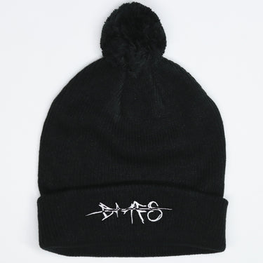 DMFS Pom Pom Beanie (BLK / WHITE)