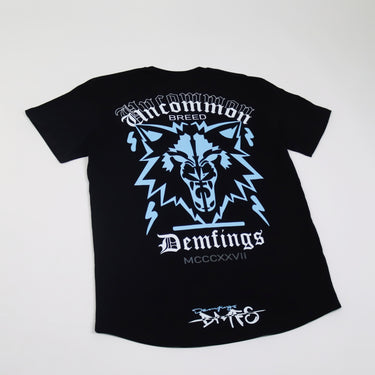 Hyper Blue / BLK "Uncommon Wolf" T-shirt
