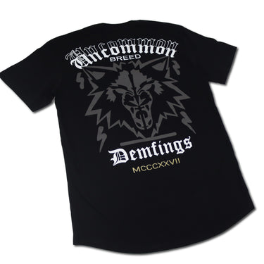 CHARC/GOLD/BLK "Uncommon Wolf" T-Shirt