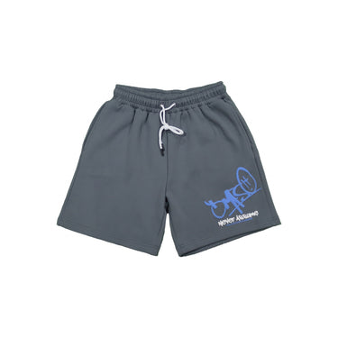 Never Assume "Coal/Blue" Track Shorts