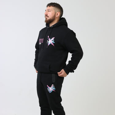 DF DRIP "BLK/PINK" HOODIE