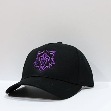 WOLF "BLK/Purple" A-Frame Snapback