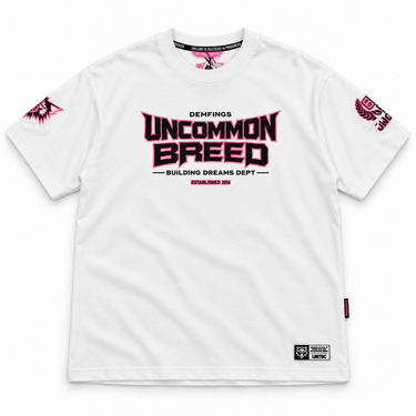 Building Dreams "White/Pink" Oversized Tee