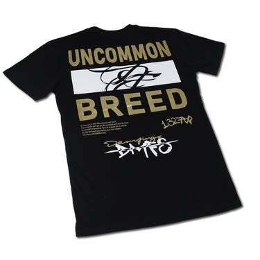 BLK/GOLD "UNCMN/Breed" T-Shirt