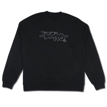 Squig/Extrude BLK Crewneck