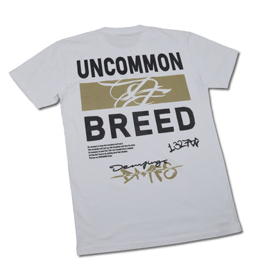 Blk/White/Gold "UNCMN/BREED" T-shirt